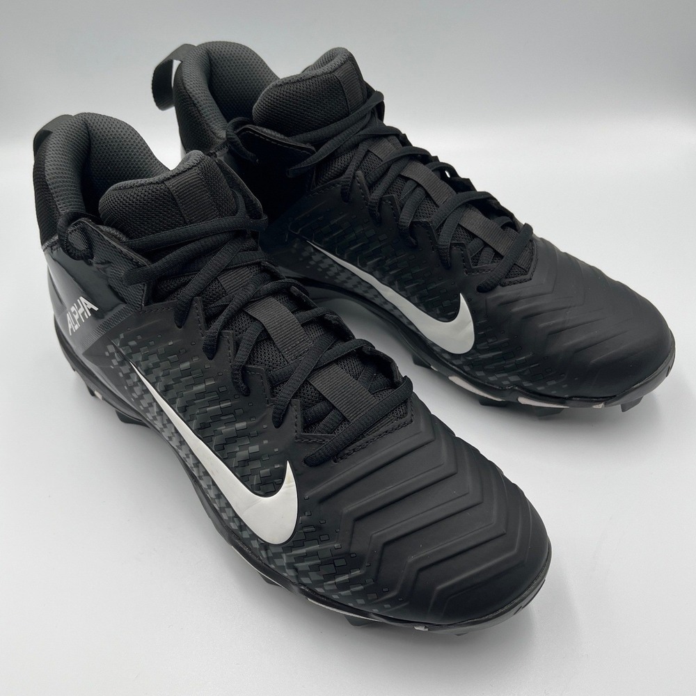 Nike Alpha Menace 2 Football Shoes Black White Mens Size‎ 9 - Picture 2 of 13